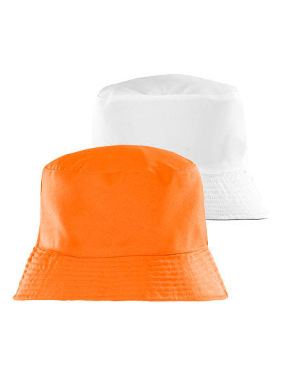 Result Genuine Recycled - Recycled Reversible Bucket Hat - Orange / White