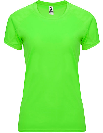 Roly Sport - Bahrain Dames T-Shirt - Fluor Green 222