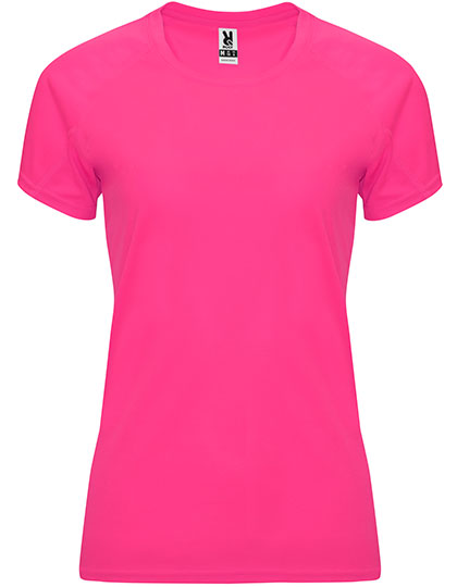 Roly Sport - Bahrain Dames T-Shirt - Fluor Pink 228