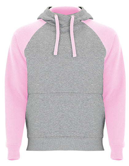 Roly - Badet Twee Kleurige Hoodie - Heather Grey 58/Light Pink 48