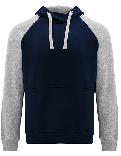 Roly - Badet Twee Kleurige Hoodie - Navy Blue 55/Heather Grey 58