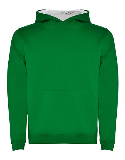 Roly - Kids´ Urban Hooded Sweatshirt - Kelly Green 20 / White 01