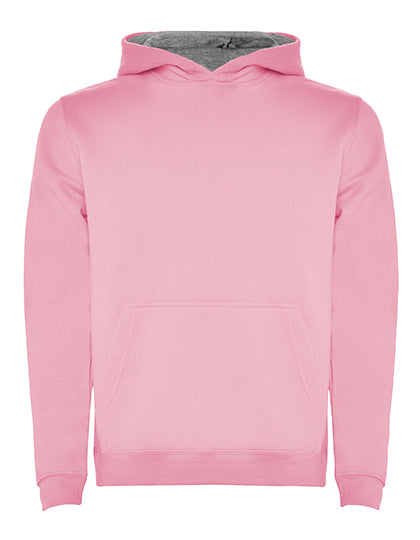 Roly - Kids´ Urban Hooded Sweatshirt - Light Pink 48 / Heather Grey 58