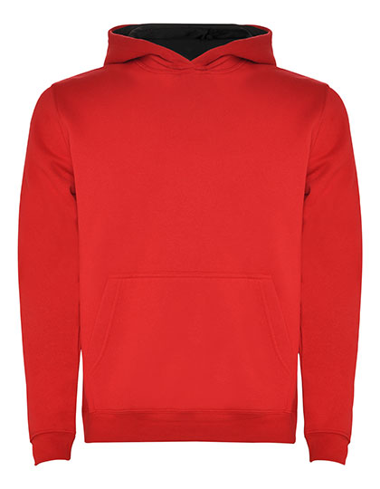 Roly - Kids´ Urban Hooded Sweatshirt - Red 60 / Black 02