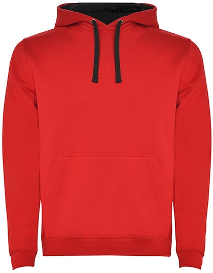 Roly - Urban Hoodie - Red 60/Black 02