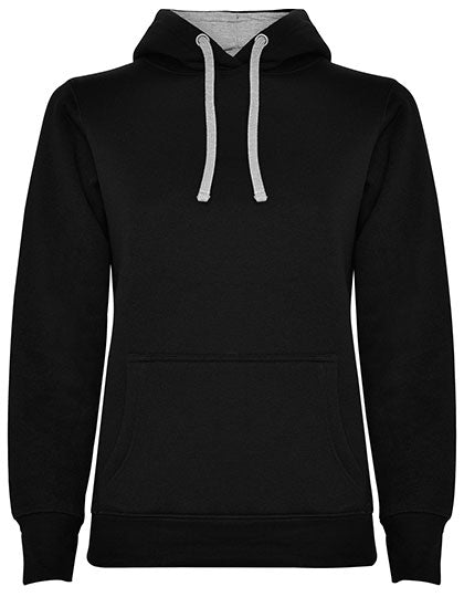 Roly - Urban Dames Hoodie - Black 02/Heather Grey 58