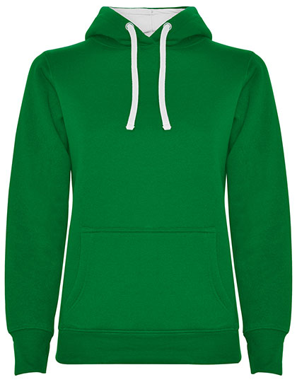 Roly - Urban Dames Hoodie - Kelly Green 20/White 01
