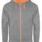 Heather Grey 58/Fluor Orange 223
