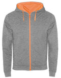 Heather Grey 58/Fluor Orange 223