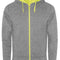 Heather Grey 58/Fluor Yellow 221
