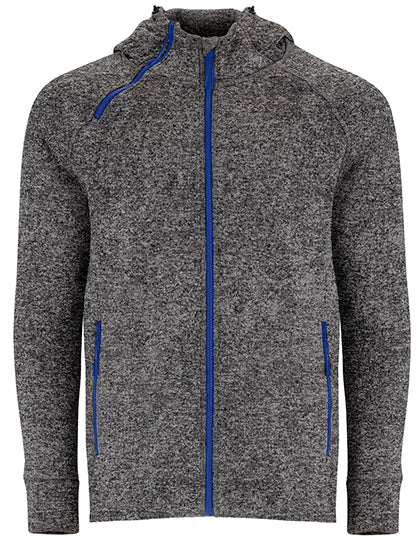 Roly - Everest Hoodie met Rits - Heather Black 243