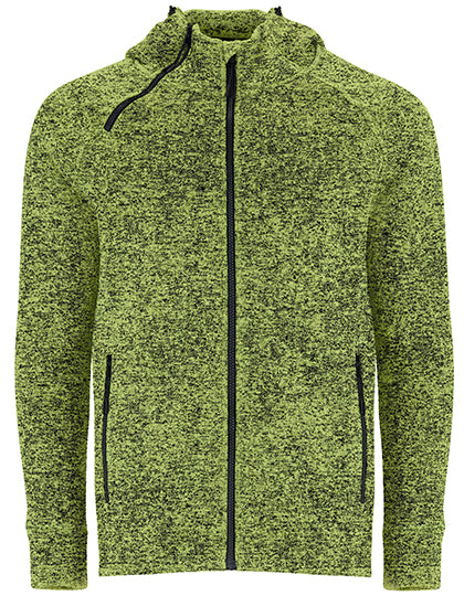 Roly - Everest Hoodie met Rits - Heather Mantis Green