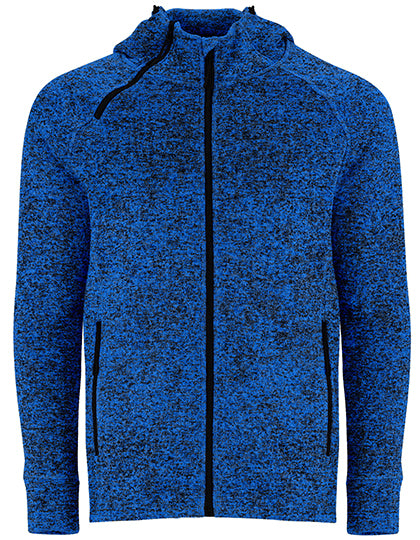 Roly - Everest Hoodie met Rits - Heather Royal Blue 2