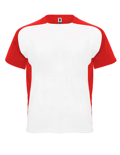 Roly Sport - Bugatti T-Shirt - White 01/Red 60
