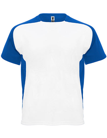 Roly Sport - Bugatti T-Shirt - White 01/Royal Blue 05
