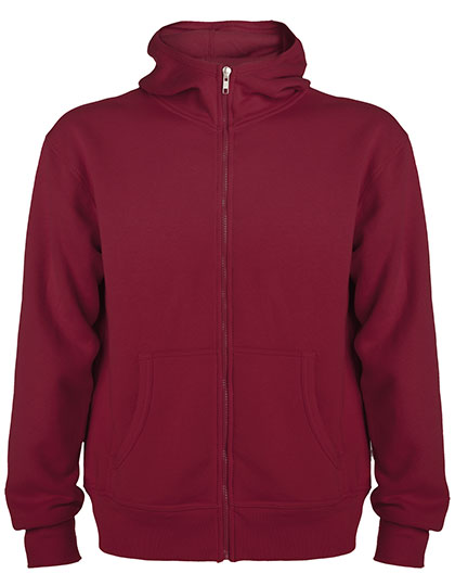 Roly - Montblanc Hoodie met Rits - Garnet Red 57