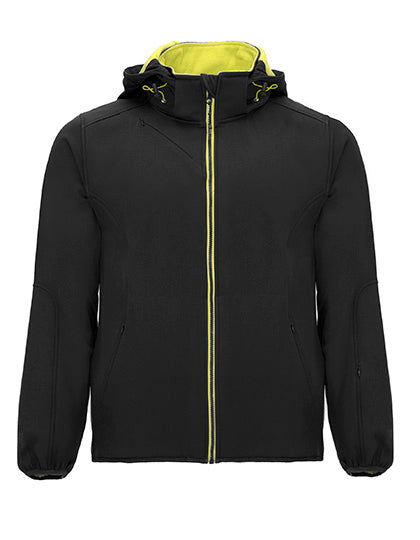 Roly - Siberia Softshell Jas - Black 02/Lime Punch 235
