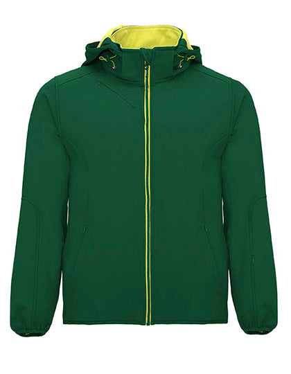 Roly - Siberia Softshell Jas - Bottle Green 56/Lime Punch 235
