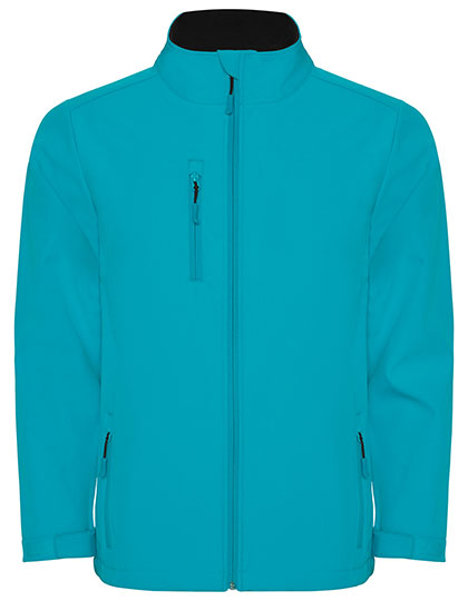 Roly - Nebraska Kinder Softshell Jas - Aquamarine 236