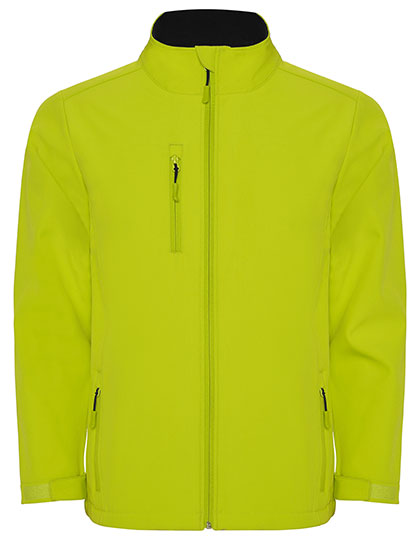 Roly - Nebraska Kinder Softshell Jas - Lime Punch 235