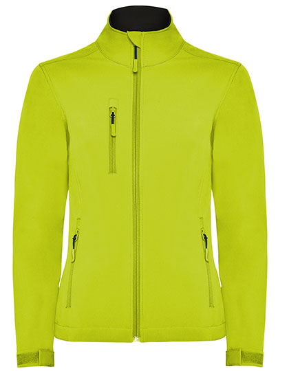 Roly - Nebraska Dames Softshell Jas - Lime Punch 235
