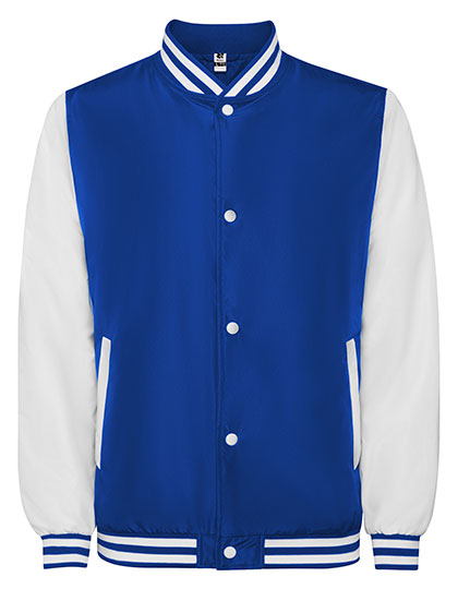 Roly - California Varsity Jacket - Royal Blue 05 / White 01