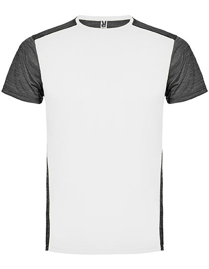 Roly Sport - Zolder T-Shirt - White 01/Heather Black 243