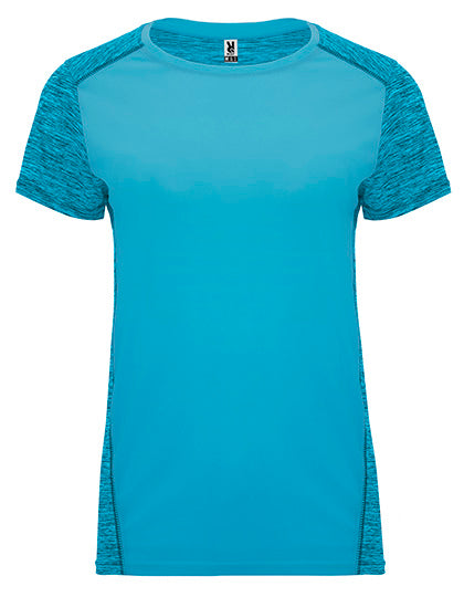 Roly Sport - Zolder Dames T-Shirt - Turquoise 12/Heather Turquoise 246
