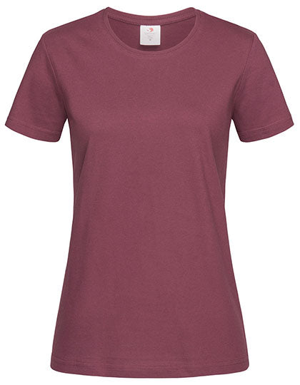 Stedman - Classic Dames Fitted T-Shirt - Burgundy Red