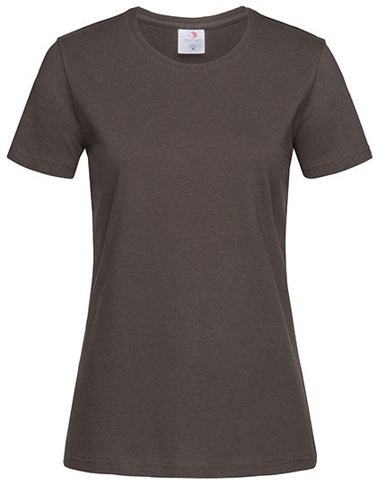 Stedman - Classic Dames Fitted T-Shirt - Dark Chocolate
