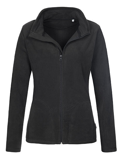 Stedman - Fleece Dames Trui met Rits - Black Opal