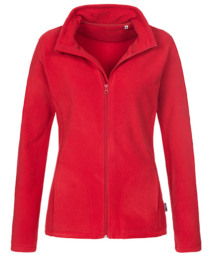 Stedman - Fleece Dames Trui met Rits - Scarlet Red