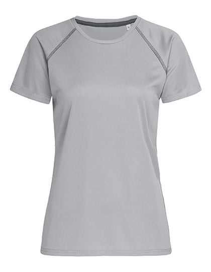 Stedman - Sports Active Raglan Dames T-Shirt - Silver Grey