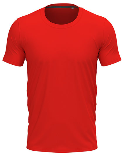 Stedman - Clive Crew Neck T-Shirt - Scarlet Red