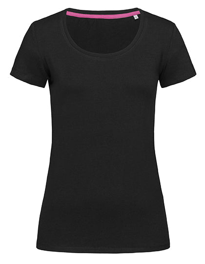 Stedman - Claire Crew Neck  Dames T-Shirt- Black Opal