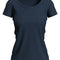 Claire Crew Neck  Dames T-Shirt- Blue Midnight