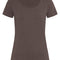 Claire Crew Neck  Dames T-Shirt- Dark Chocolate