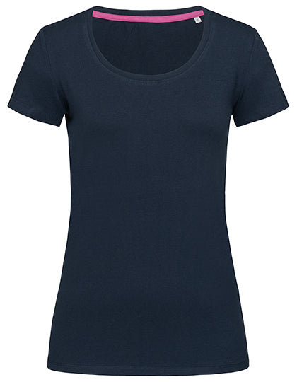 Stedman - Claire Crew Neck  Dames T-Shirt- Marina Blue