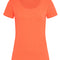Claire Crew Neck  Dames T-Shirt- Salmon