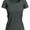Claire Crew Neck  Dames T-Shirt- Slate Grey (Effen)