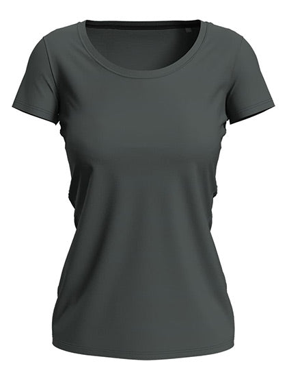 Stedman - Claire Crew Neck  Dames T-Shirt- Slate Grey (Effen)