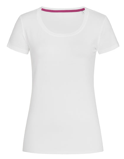 Stedman - Claire Crew Neck  Dames T-Shirt- White