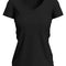 Claire V-Hals Dames T-Shirt- Black Opal
