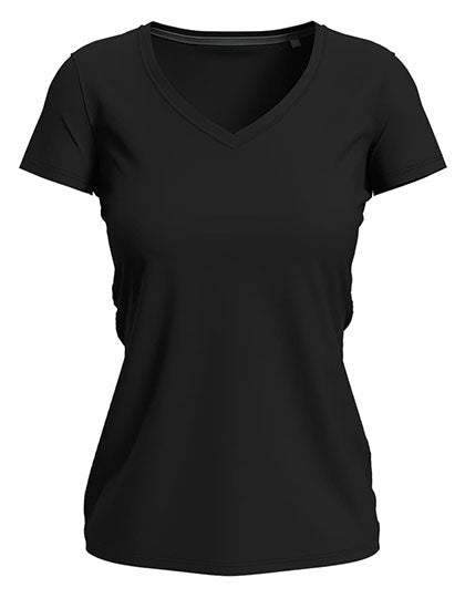 Stedman - Claire V-Hals Dames T-Shirt- Black Opal