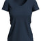 Claire V-Hals Dames T-Shirt- Blue Midnight