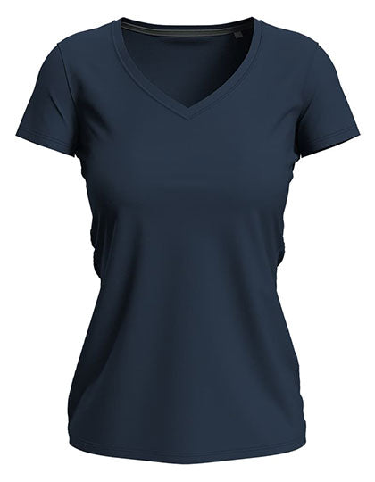 Stedman - Claire V-Hals Dames T-Shirt- Blue Midnight