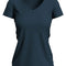 Claire V-Hals Dames T-Shirt- Marina Blue