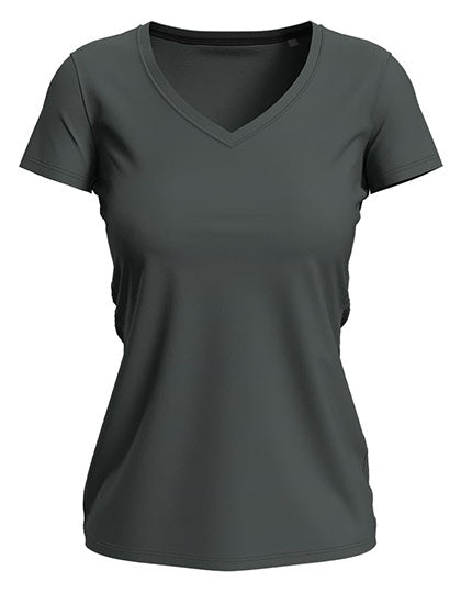 Stedman - Claire V-Hals Dames T-Shirt- Slate Grey (Effen)