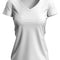 Claire V-Hals Dames T-Shirt- White