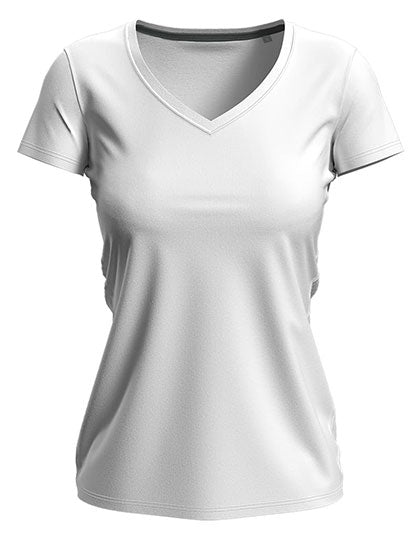 Stedman - Claire V-Hals Dames T-Shirt- White